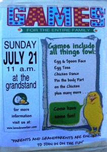 Posters by the Junior Fair Board are showing up all over