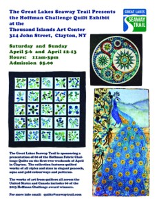 2014 quilt exhibit poster - Clayton