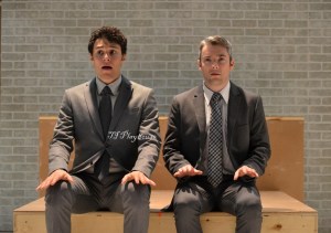 Andrew Kushnir and Paul Dunn in rehearsal for Bed and Breakfast