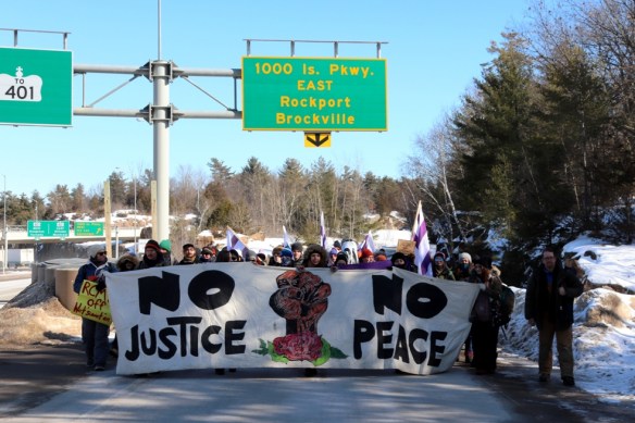 First Nations Protest - TI Bridge - Lansdowne - February 17, 2020 - IMG_1423cropresizea
